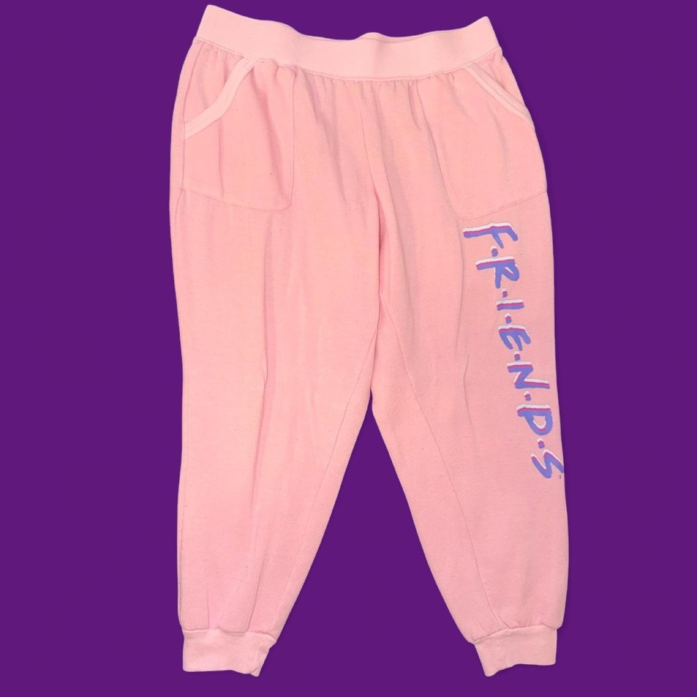 Friends The Television Series Pink Starlight Jogger Sweatpants Women's Medium